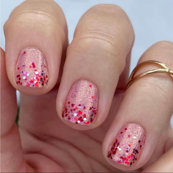 *Retired* Color Street: Love Shack | Valentine’s Day Red Glitter Clear Overlay - Picture 10 of 14